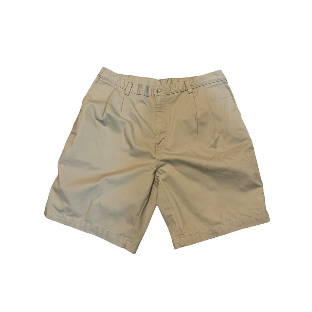 Carhartt Men’s B133 KHIW 40 Cotton Pleaded Casual Shorts Khaki Tan Beige Pockets